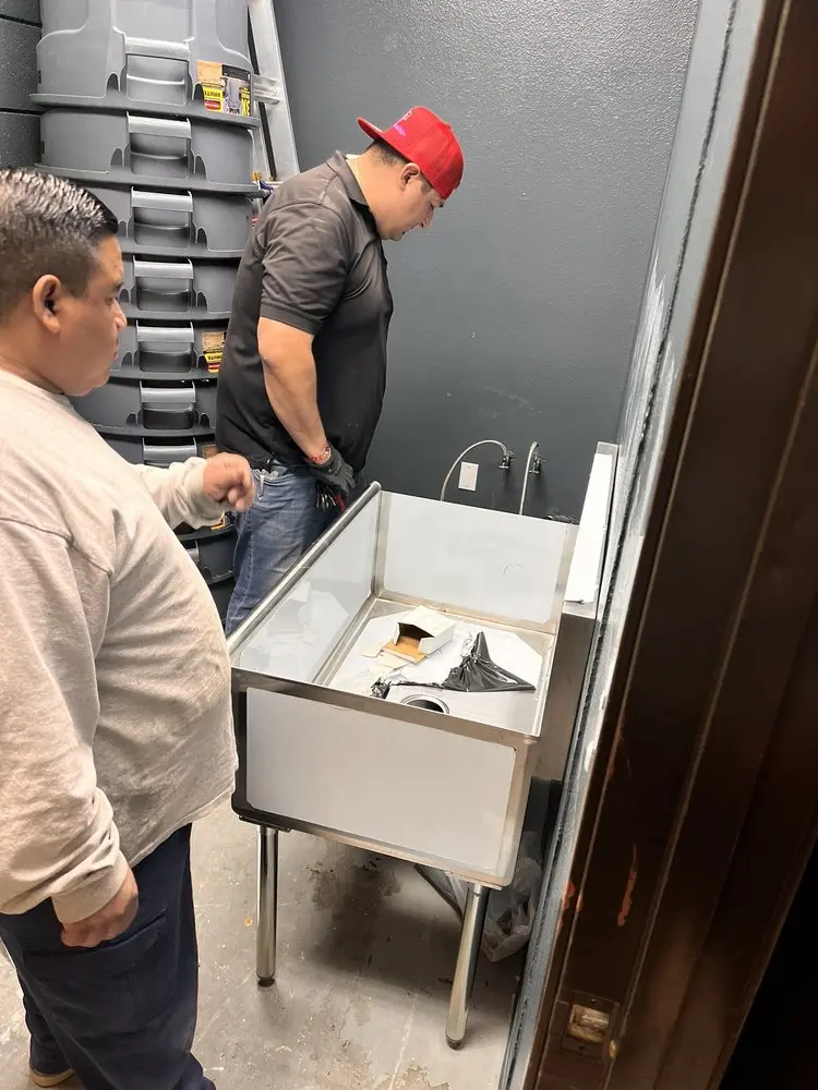 Commercial plumbing and sink installation in White Rock